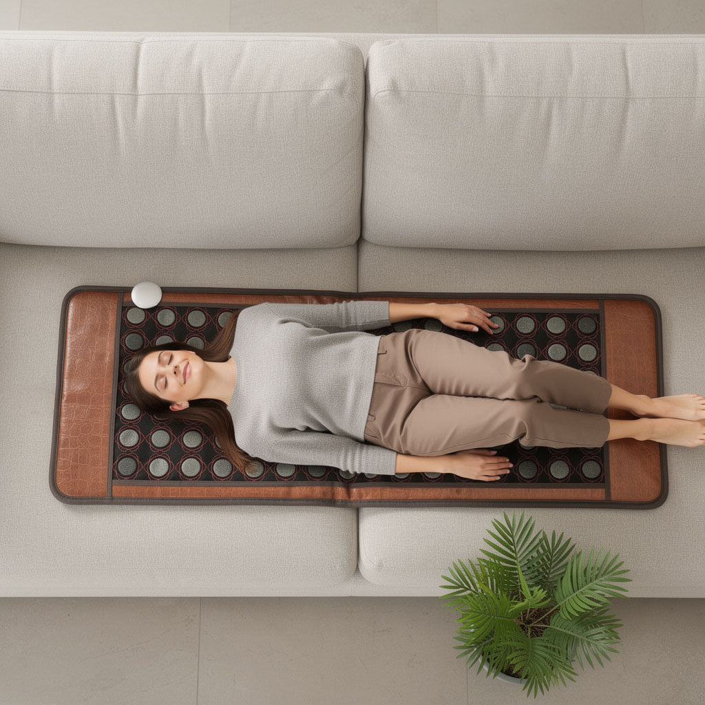 Tapis chauffant en jade et tourmaline à infrarouges lointains