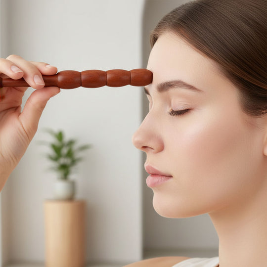 Bâtons de Réflexologie en Bois de Rose – Outil d'Acupression et de Massage pour Pieds, Mains, Visage et Corps