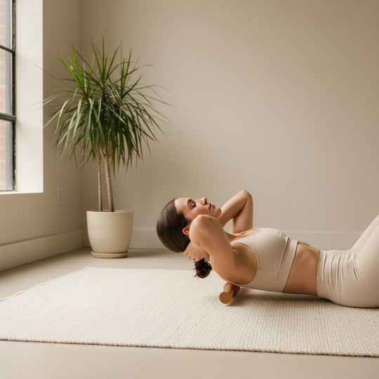 Bâton de massage en bois ergonomique – Rouleau de massage musculaire, drainage, relaxation du dos, nuque et jambes
