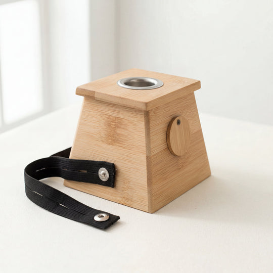 Boîte de moxibustion en bambou naturel – Acupuncture anti-douleur