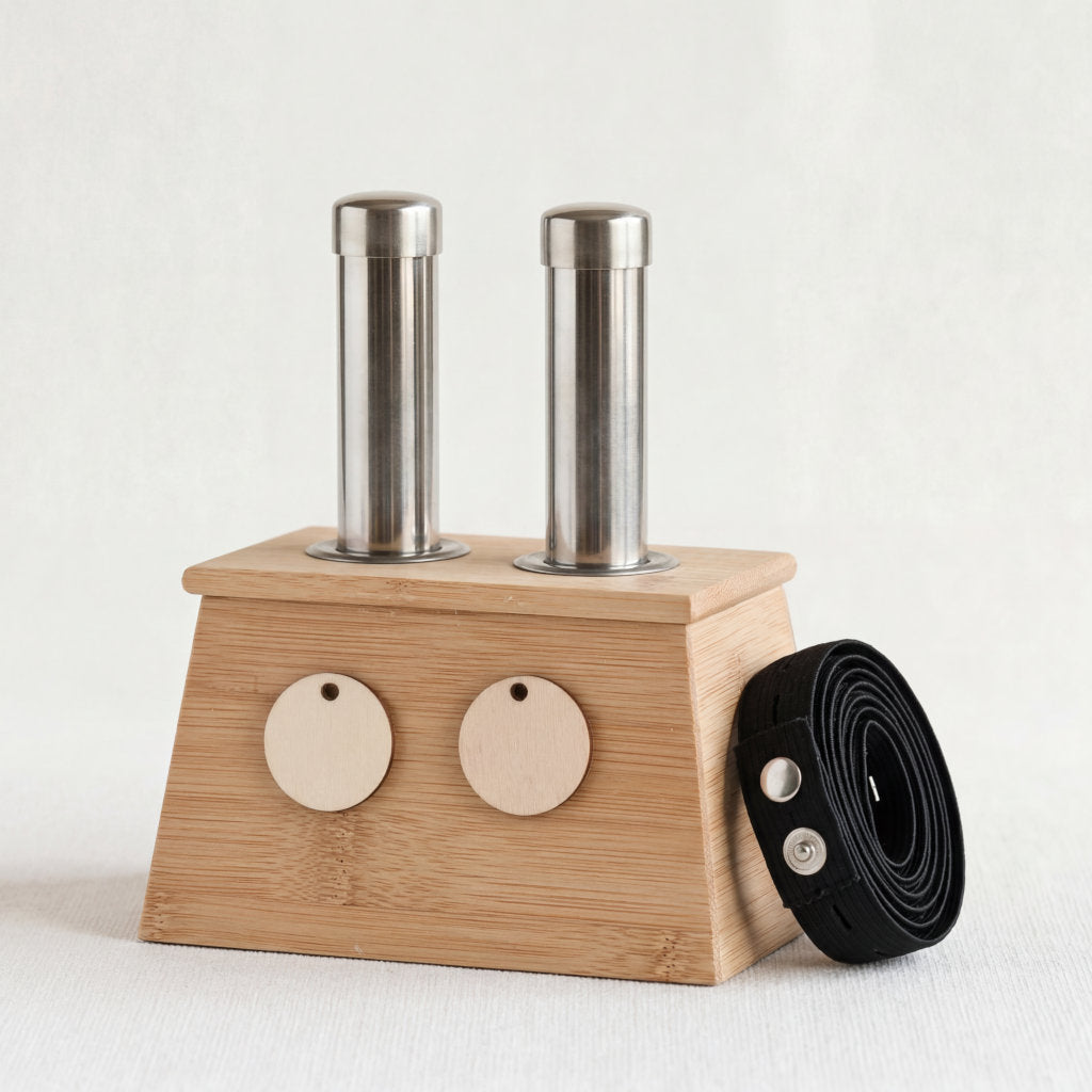 Boîte de moxibustion en bambou naturel – Acupuncture anti-douleur