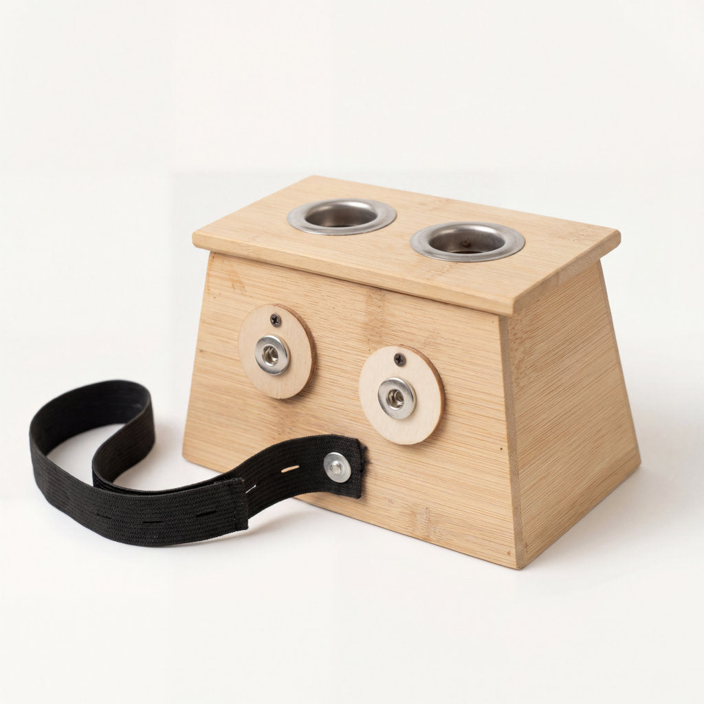 Boîte de moxibustion en bambou naturel – Acupuncture anti-douleur