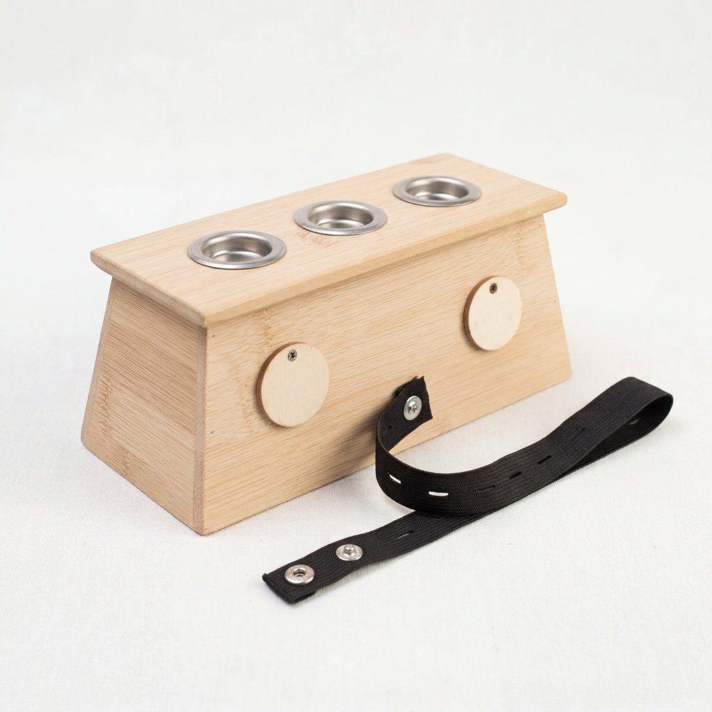 Boîte de moxibustion en bambou naturel – Acupuncture anti-douleur