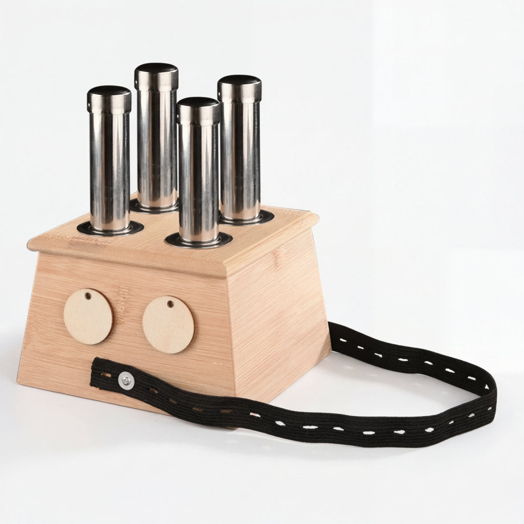 Boîte de moxibustion en bambou naturel – Acupuncture anti-douleur