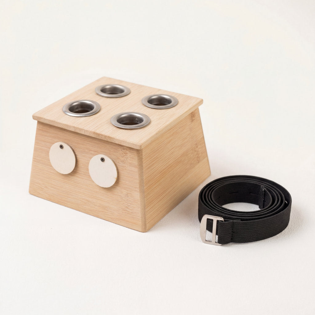 Boîte de moxibustion en bambou naturel – Acupuncture anti-douleur