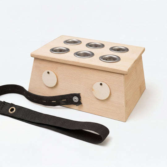 Boîte de moxibustion en bambou naturel – Acupuncture anti-douleur