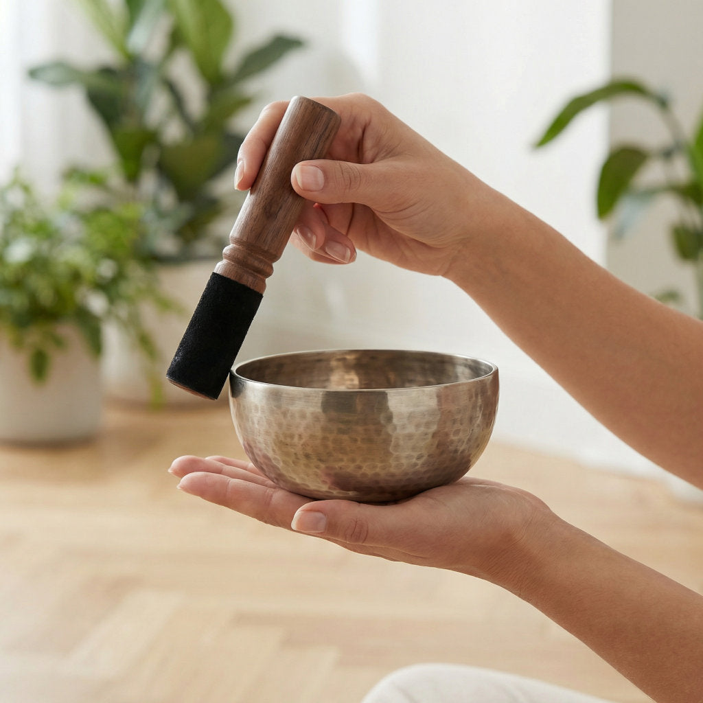 Bol sonore de Bouddha fait main en laiton – Méditation, relaxation