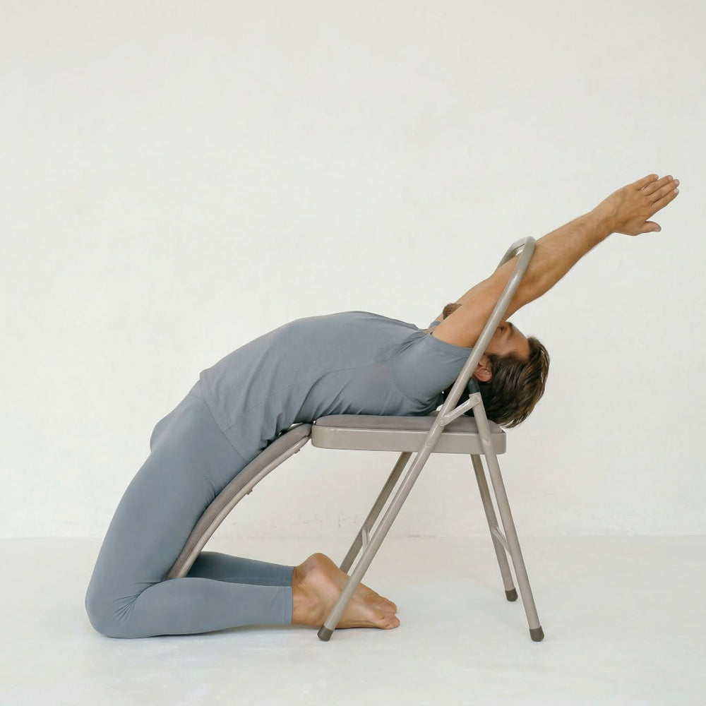 Chaise de yoga pliable – Assistance aux postures, étirements et alignement