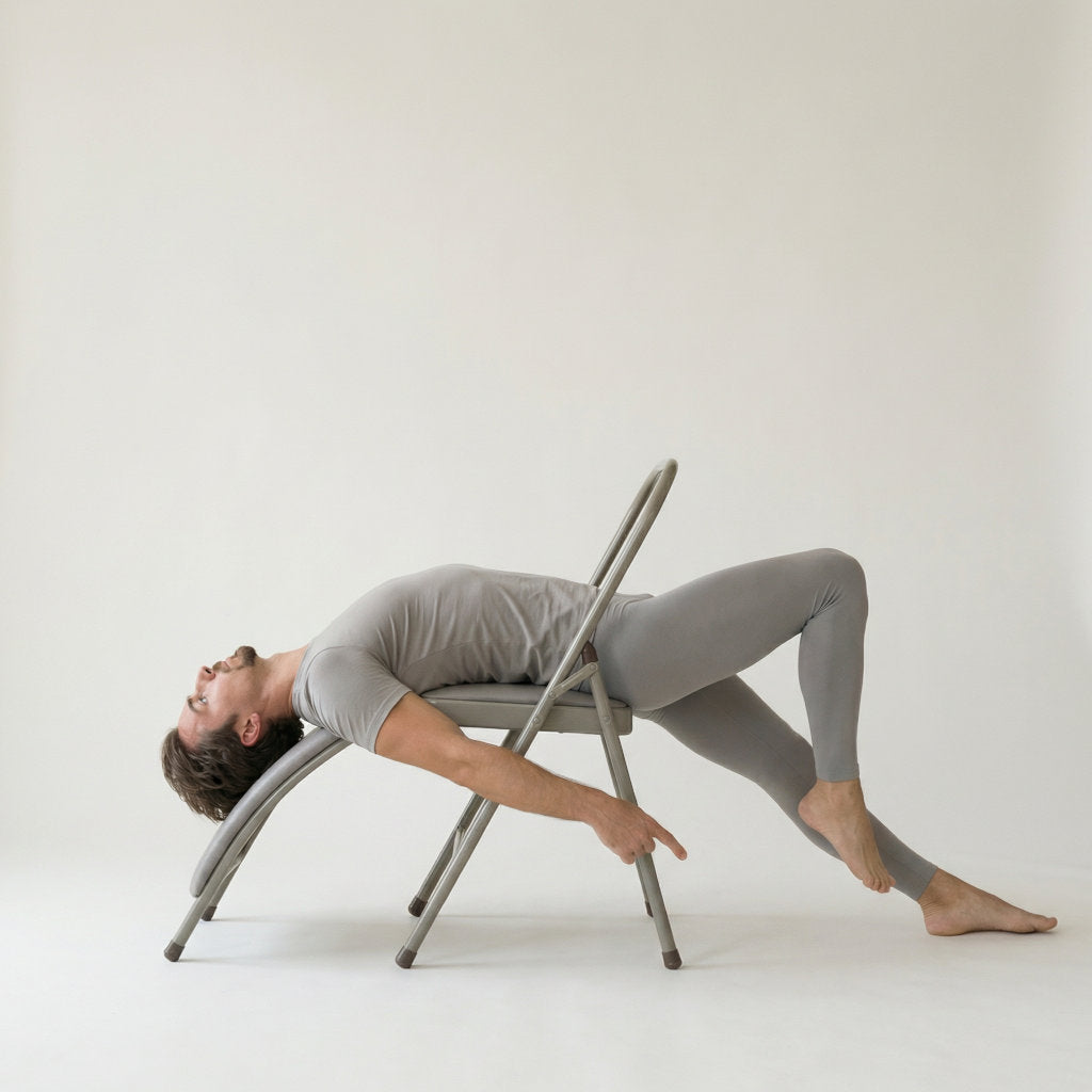 Chaise de yoga pliable – Assistance aux postures, étirements et alignement