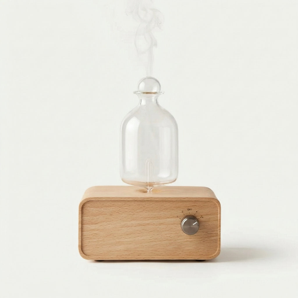 diffuseur d'huiles essentielles caisson effet bois