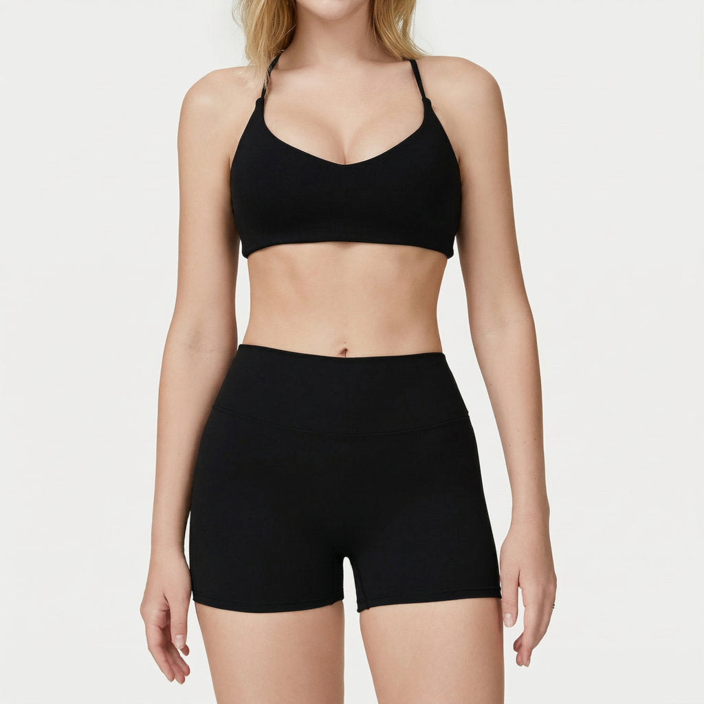 Ensemble Yoga Femme 2 Pièces – Short, évacuation de l'humidité