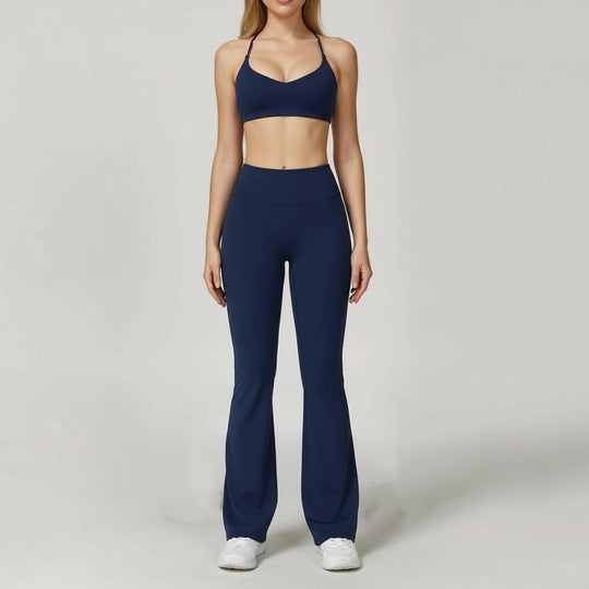 Ensemble Yoga 2 Pièces – Legging avec soutien gorge ou haut à manches