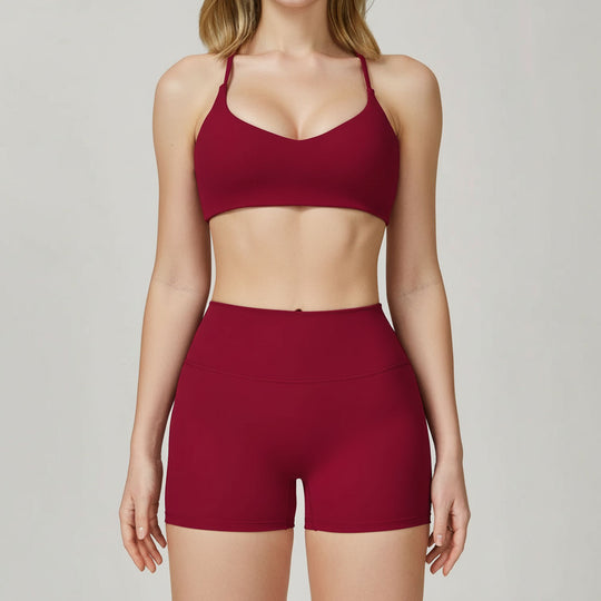 Ensemble Yoga Femme 2 Pièces – Short, évacuation de l'humidité