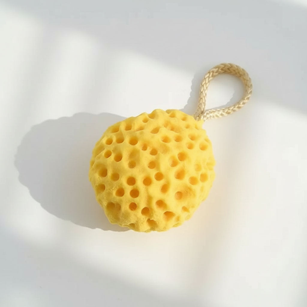Éponge japonaise douce et absorbante – soin visage et corps, démaquillage et bain relaxant