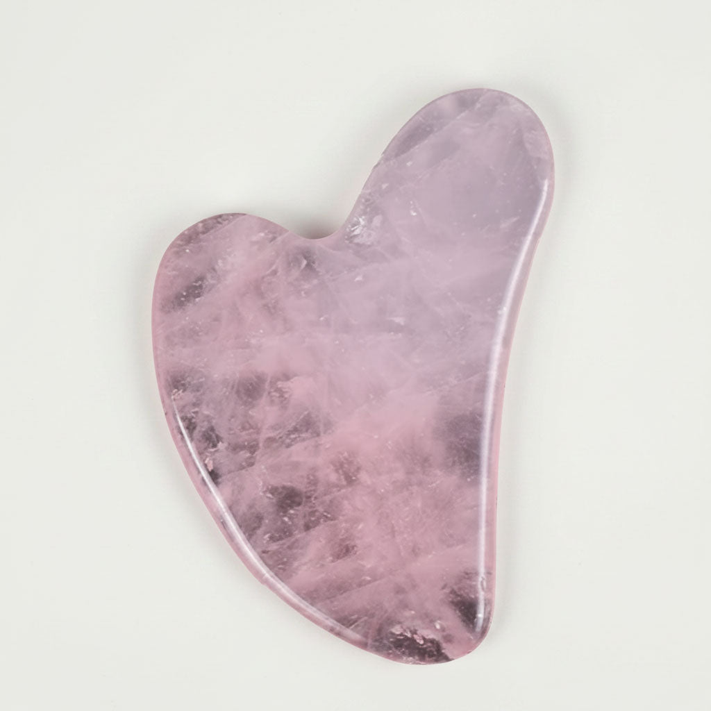 Rouleau de Massage Visage en Pierre Naturelle et Outil Gua Sha – Rituel de Soin Ancestral