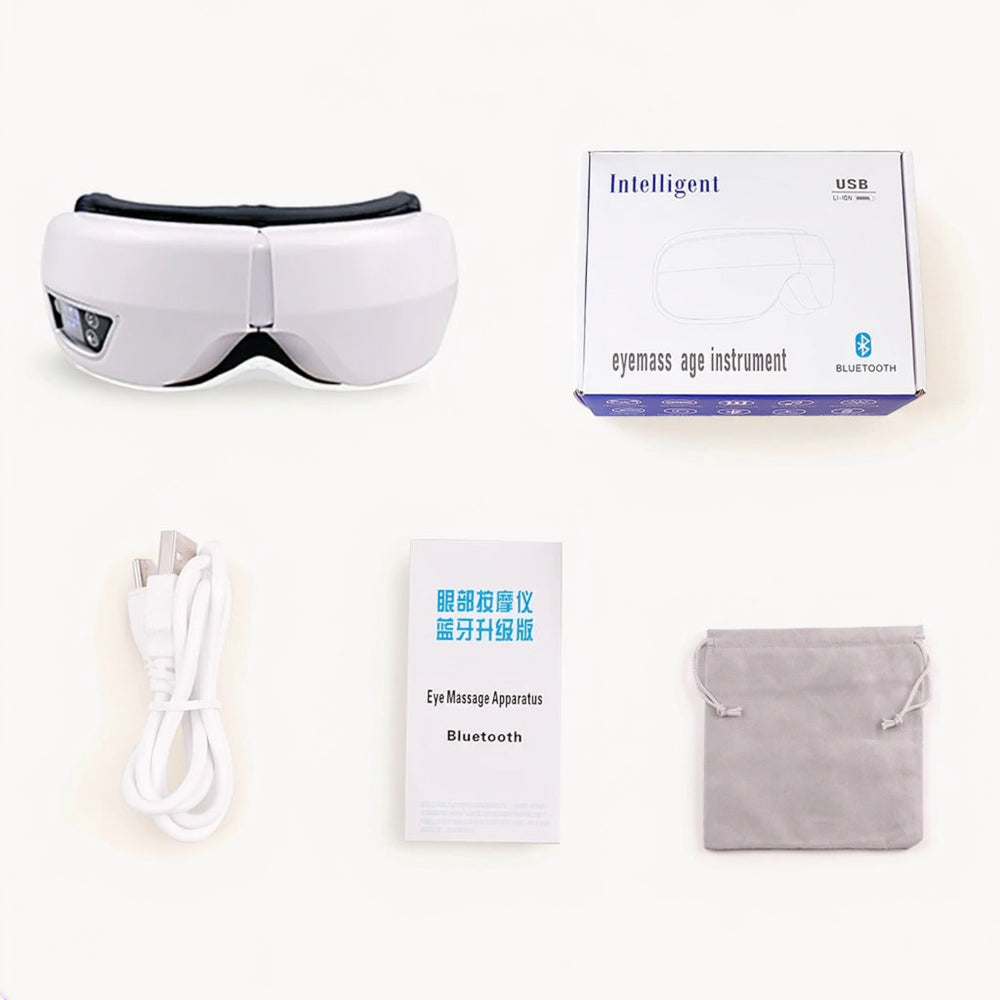 masseur oculaire pliable accessoires et emballage