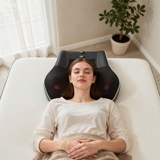 Coussin Masseur Shiatsu Chauffant – Relaxation du Cou, des Épaules et du Dos
