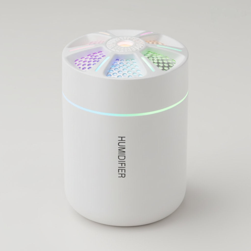 mini humidificateur couleur blanc