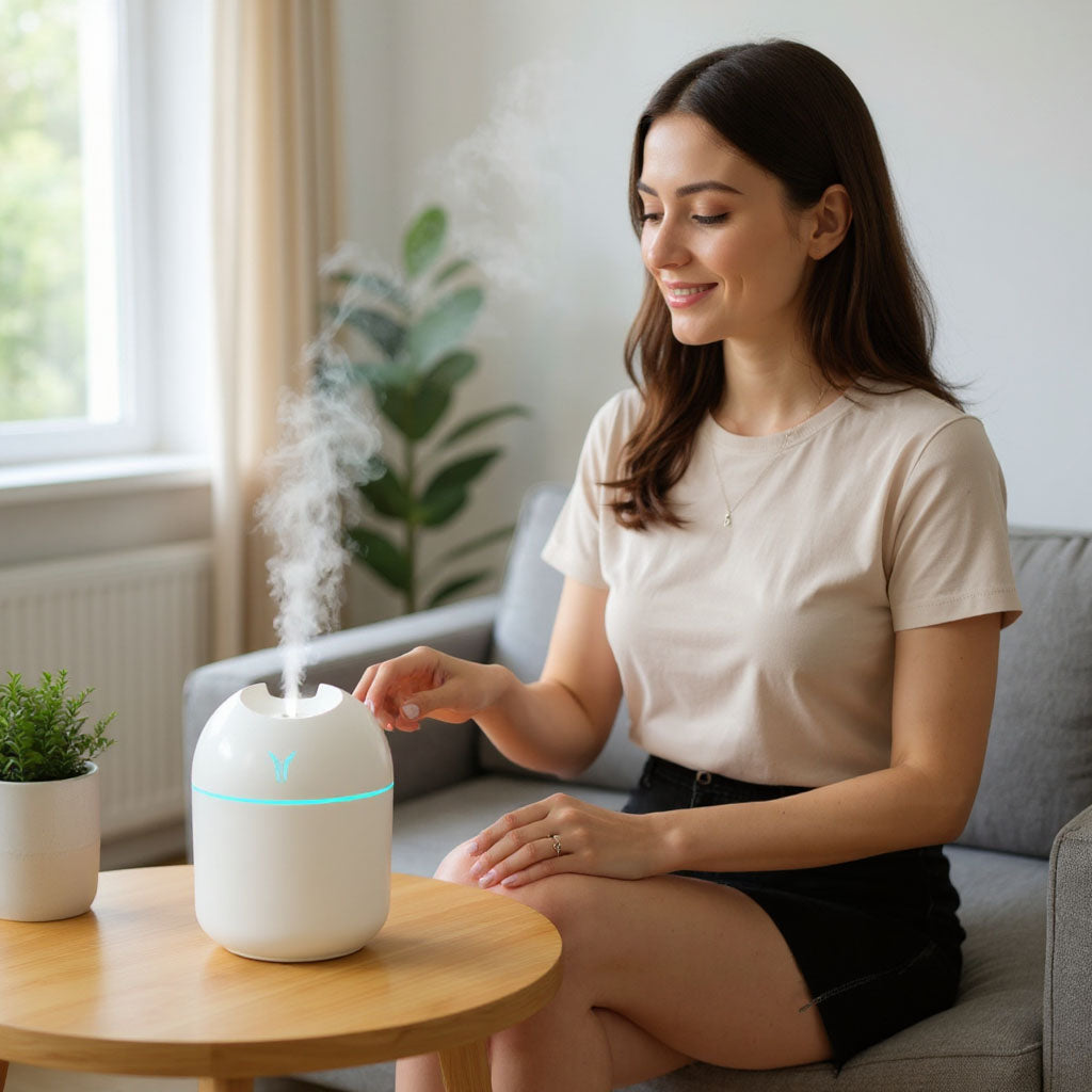 Mini Humidificateur USB Silencieux – Diffuseur Huiles Essentielles