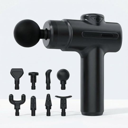 Pistolet de Massage Électrique à 8 Têtes – Masseur Musculaire