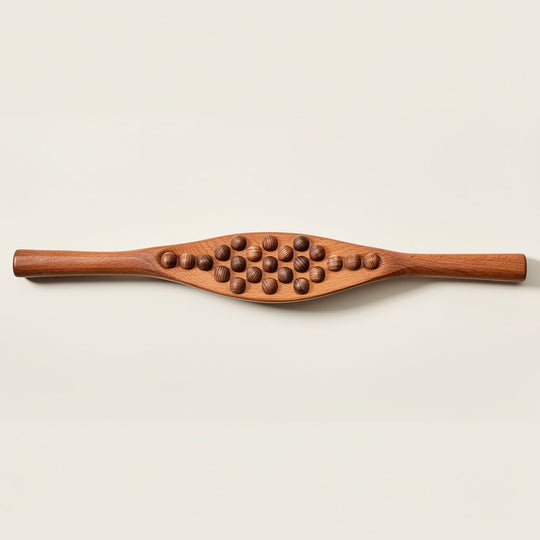 Rouleau de massage en bois Maderothérapie – Bâton de massage Gua Sha pour la détente musculaire du corps