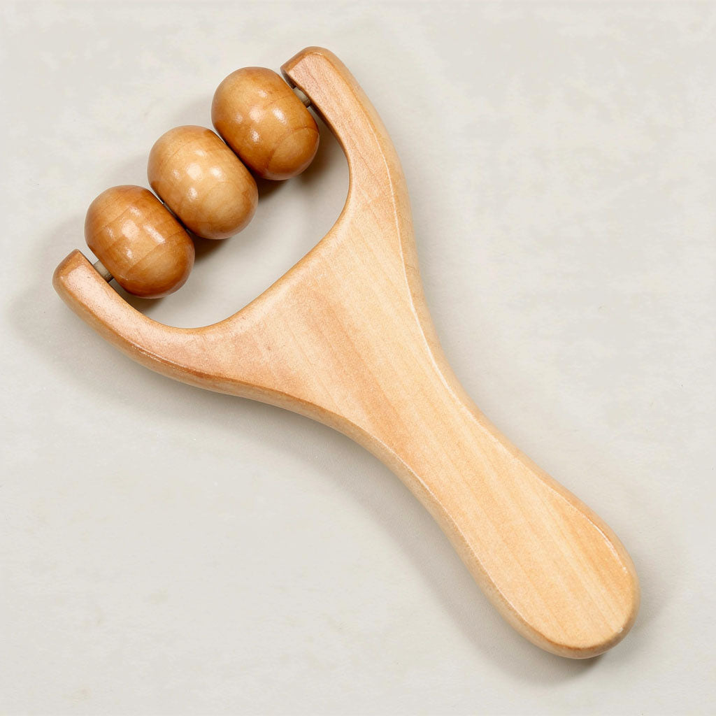 Rouleau de massage en bois Maderothérapie – Bâton de massage Gua Sha pour la détente musculaire du corps