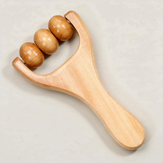 Rouleau de massage en bois Maderothérapie – Bâton de massage Gua Sha pour la détente musculaire du corps