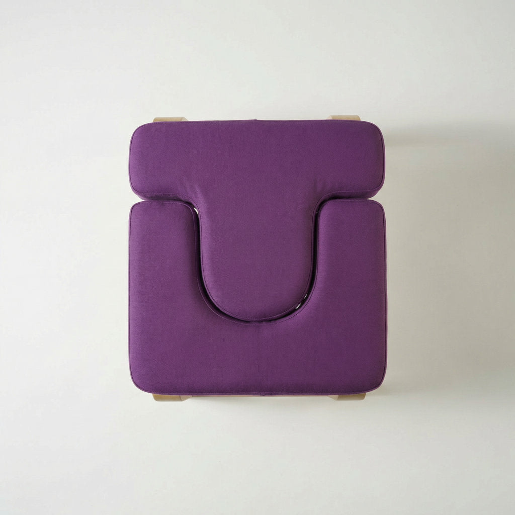 Tabouret inversé de yoga en bois – Chaise de pratique assistée pour inversions et méditation à domicile