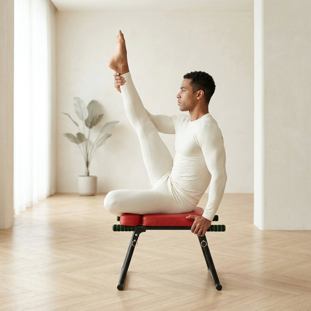 Tabouret d’inversion de yoga multifonctionnel – Renforcement du tronc