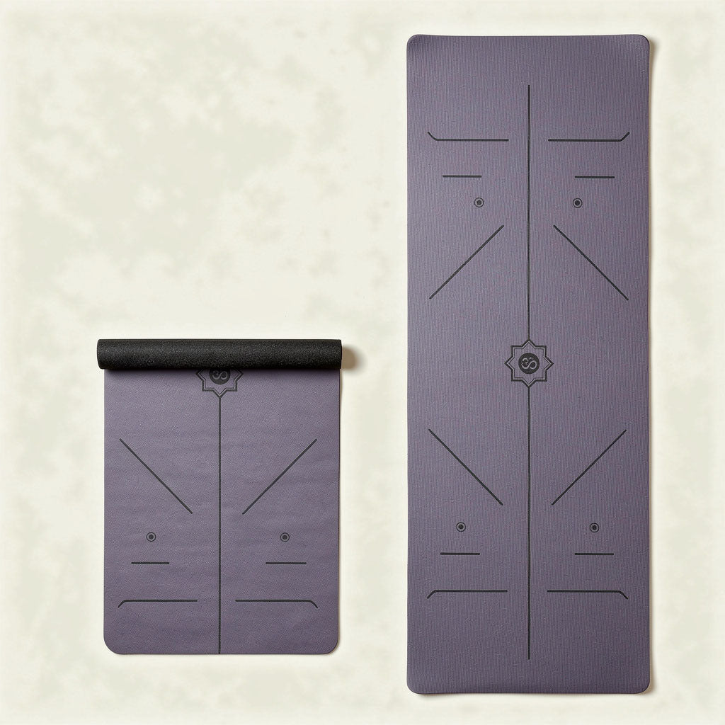 Tapis de yoga en caoutchouc naturel – Surface daim absorbante