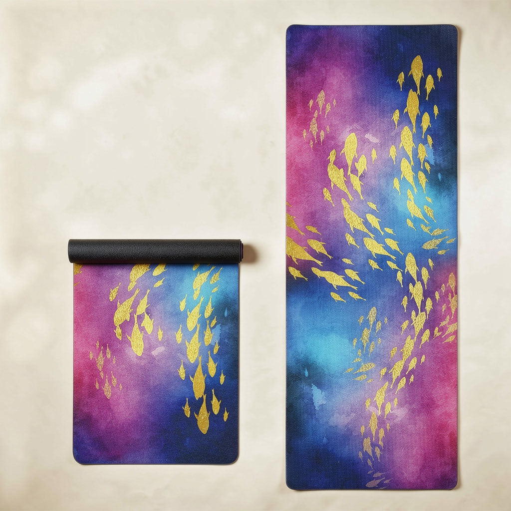 Tapis de yoga en caoutchouc naturel – Surface daim absorbante