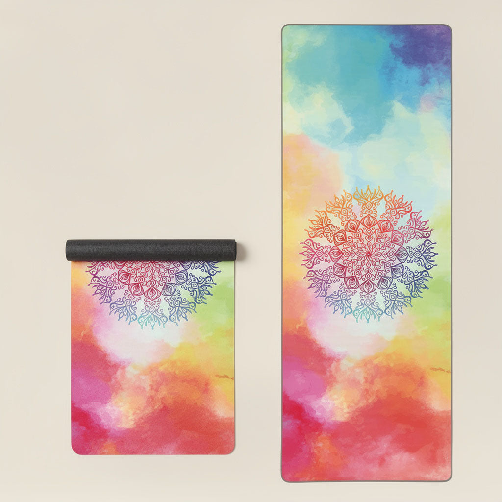 Tapis de yoga en caoutchouc naturel – Surface daim absorbante