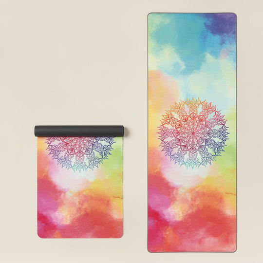 Tapis de yoga en caoutchouc naturel – Surface daim absorbante