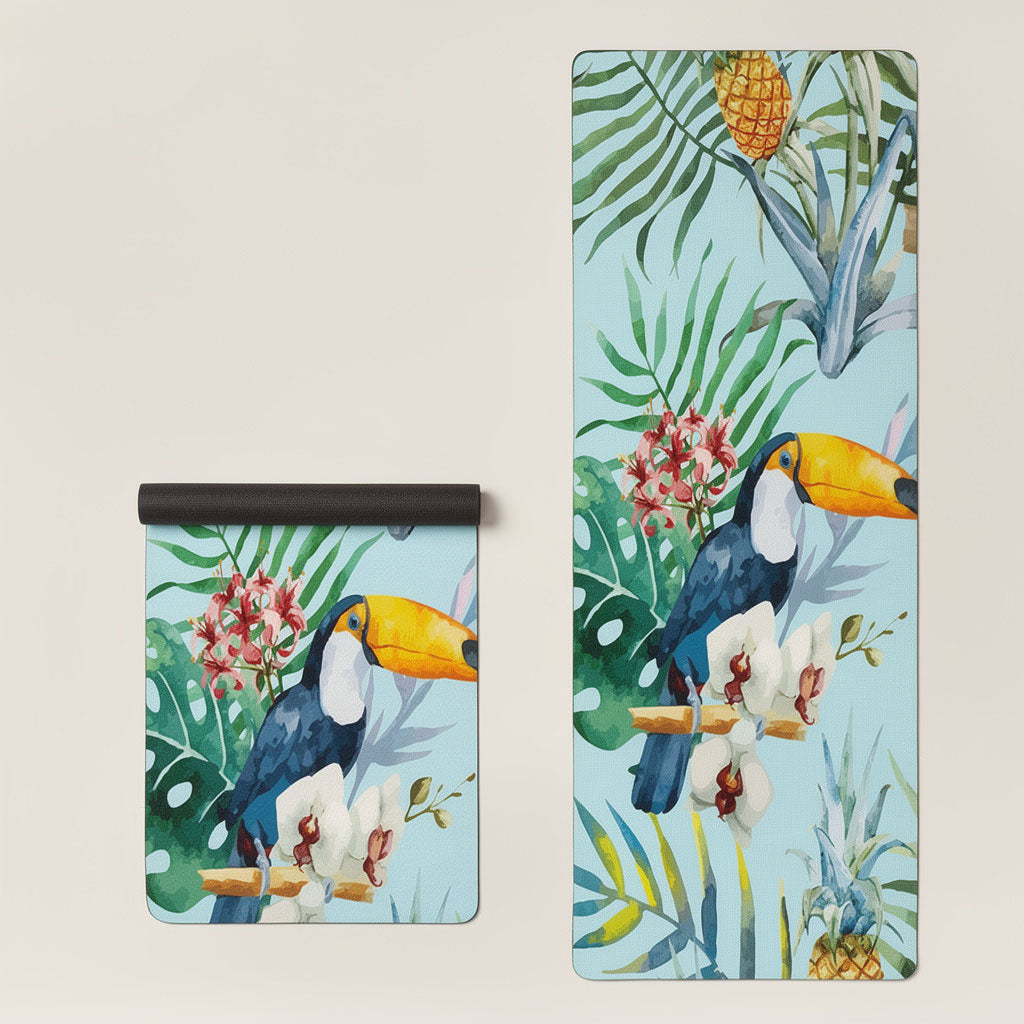 Tapis de yoga en caoutchouc naturel – Surface daim absorbante