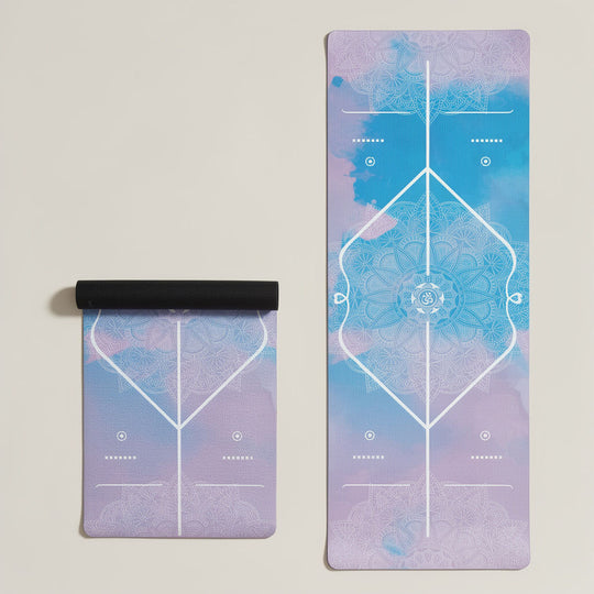 Tapis de yoga en caoutchouc naturel – Surface daim absorbante