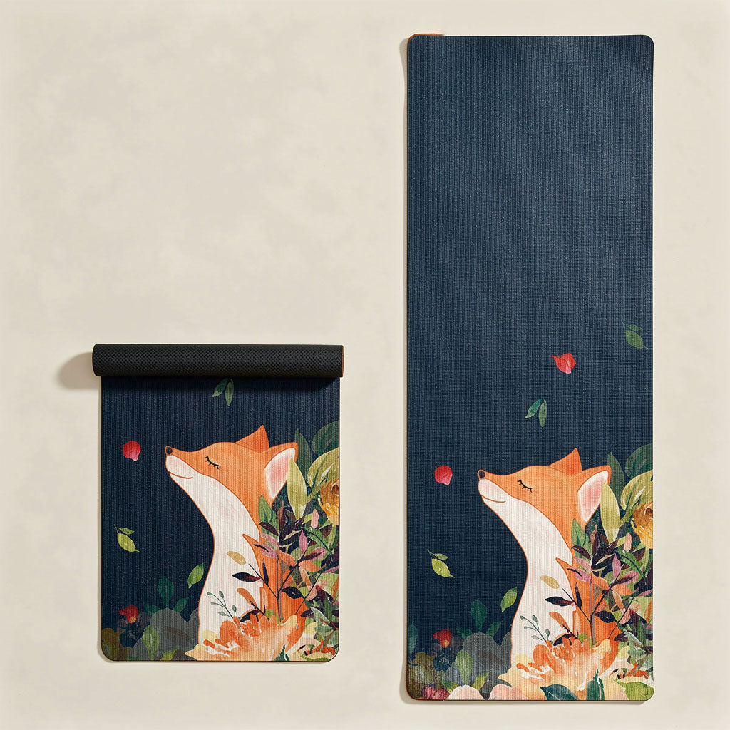 Tapis de yoga en caoutchouc naturel – Surface daim absorbante